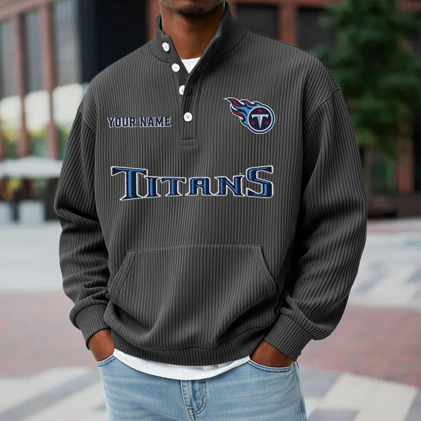 TEN x NFL Waffle High Neck Long Sleeved Sweatshirt DATND TANTD 221125