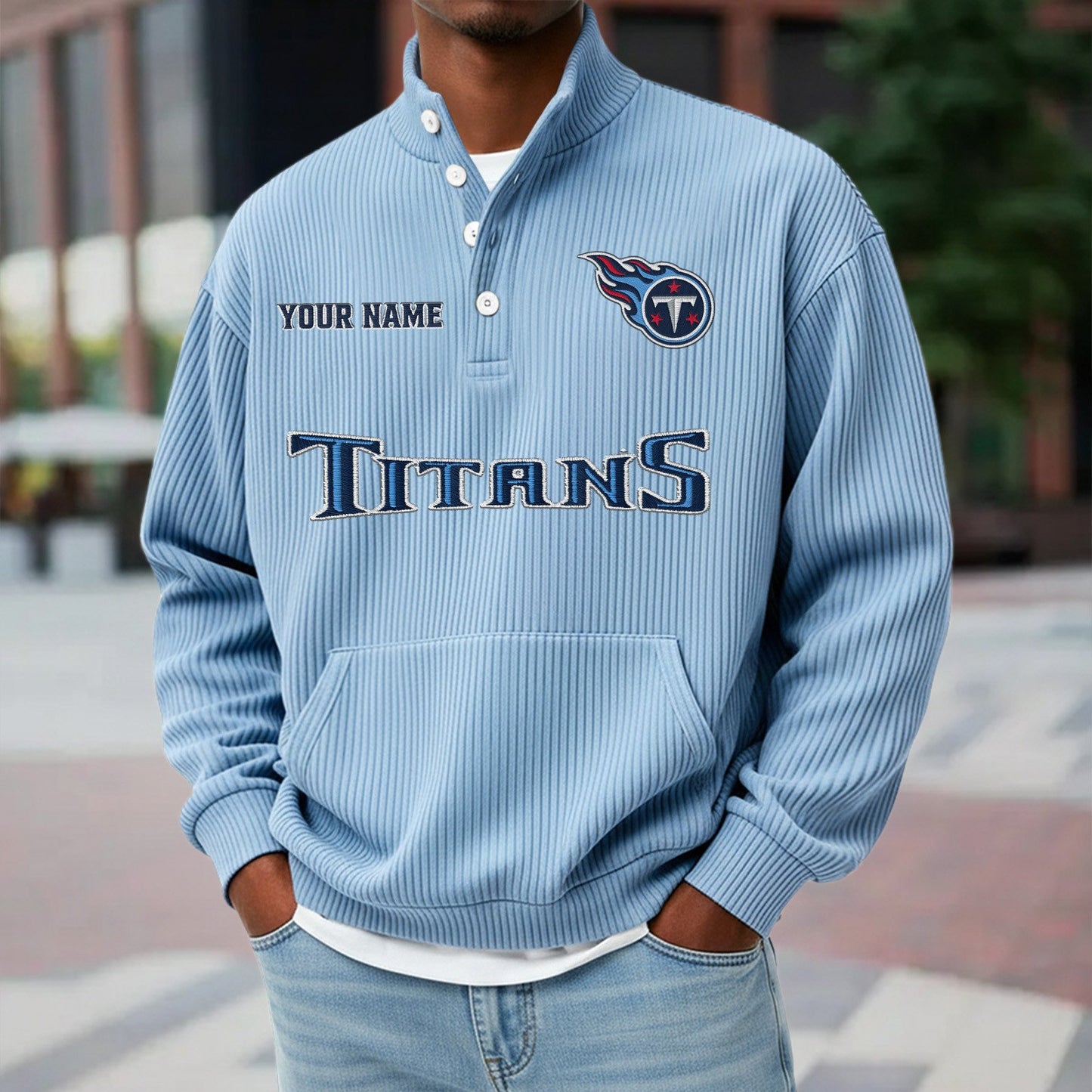 TEN x NFL Waffle High Neck Long Sleeved Sweatshirt DATND TANTD 221125