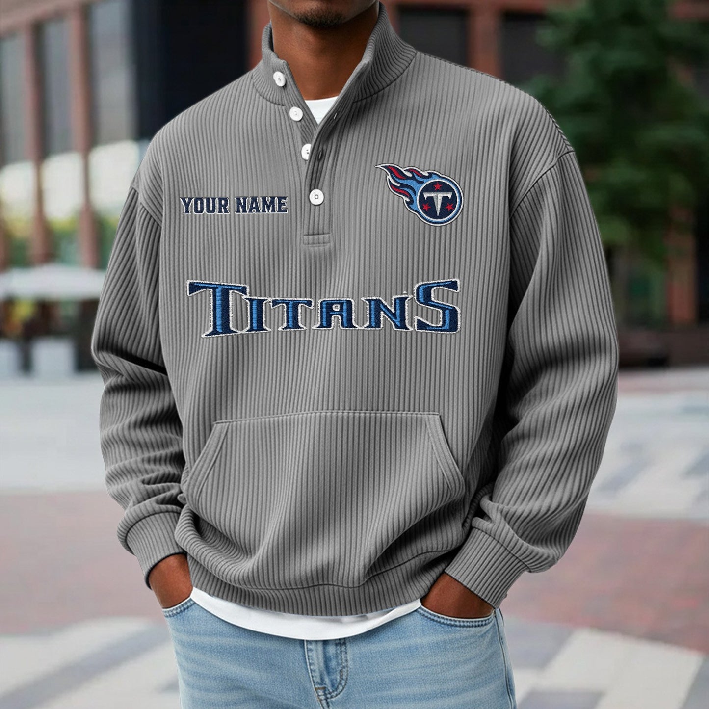 TEN x NFL Waffle High Neck Long Sleeved Sweatshirt DATND TANTD 221125