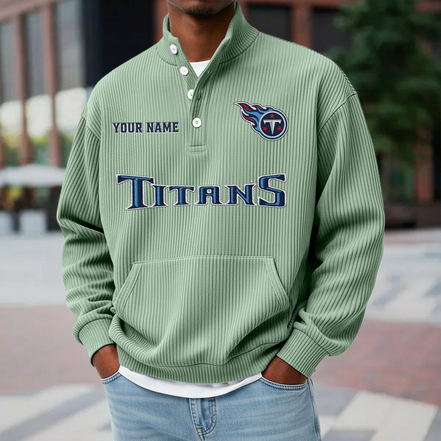 TEN x NFL Waffle High Neck Long Sleeved Sweatshirt DATND TANTD 221125