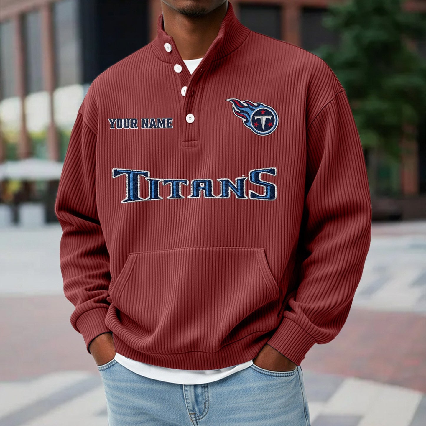TEN x NFL Waffle High Neck Long Sleeved Sweatshirt DATND TANTD 221125