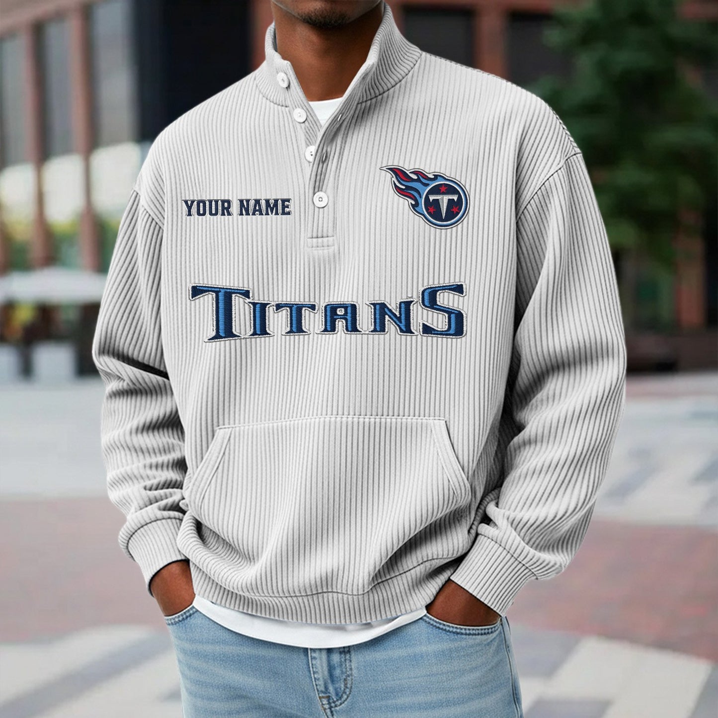TEN x NFL Waffle High Neck Long Sleeved Sweatshirt DATND TANTD 221125