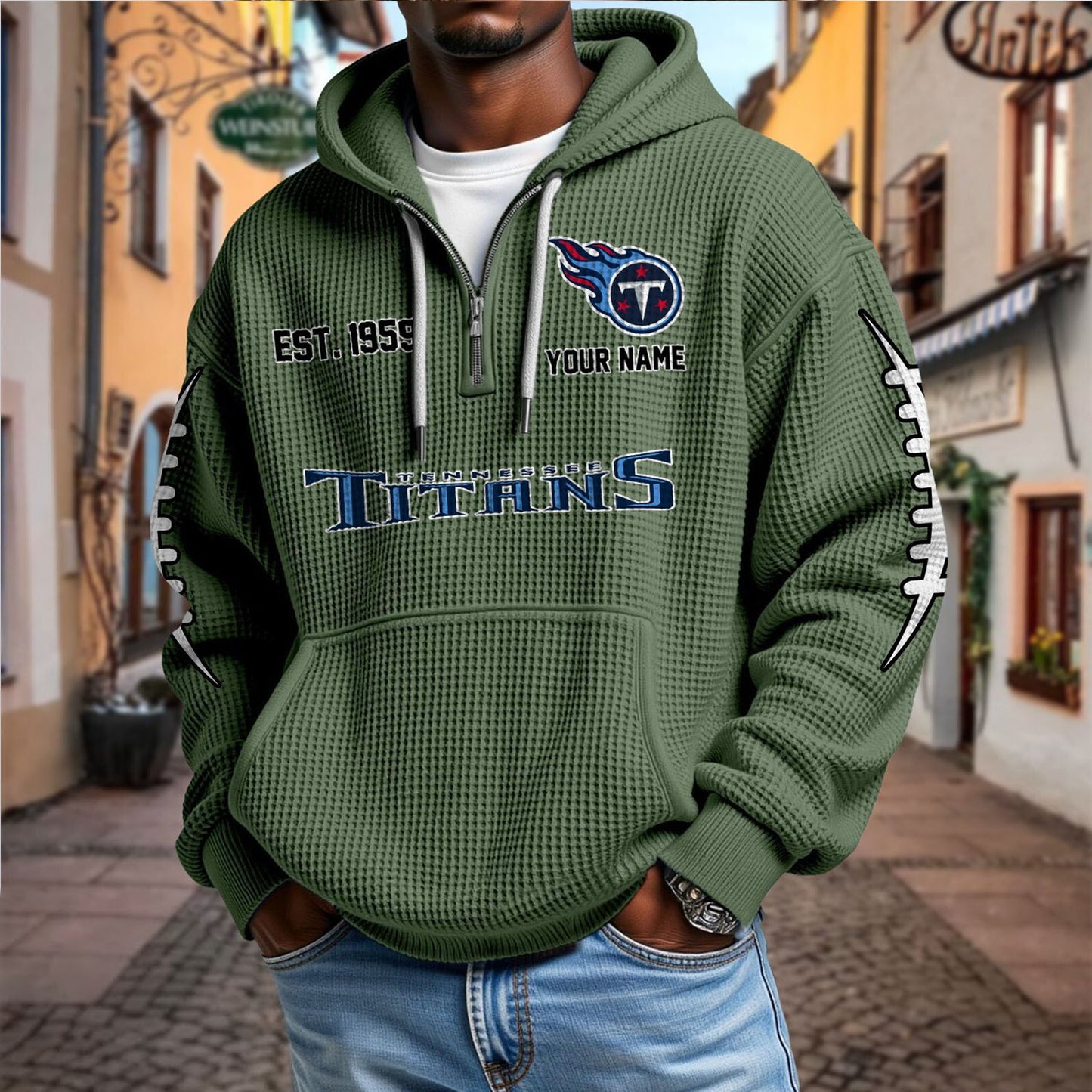 TEN x NFL Waffle Hoodie DatND DVT