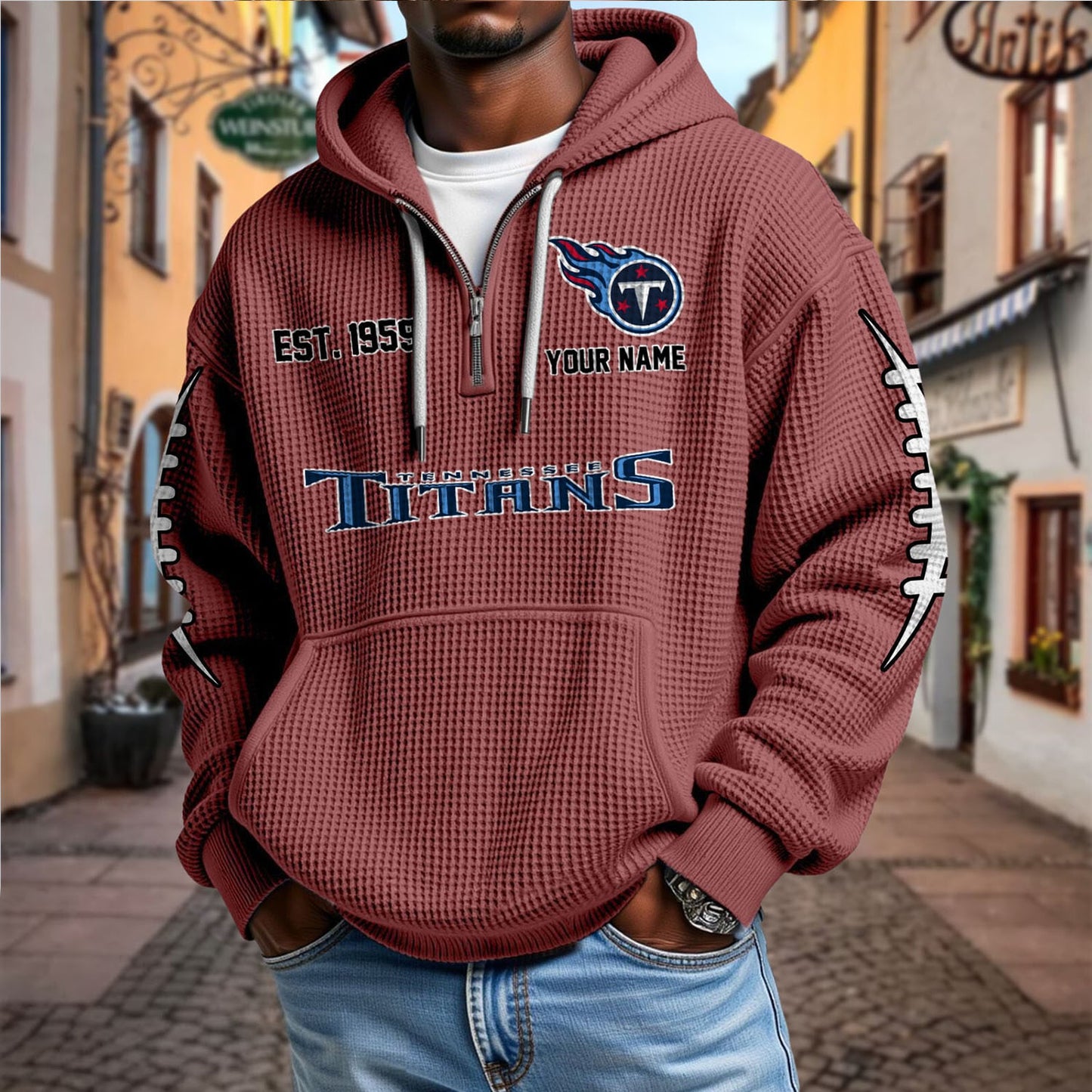 TEN x NFL Waffle Hoodie DatND DVT