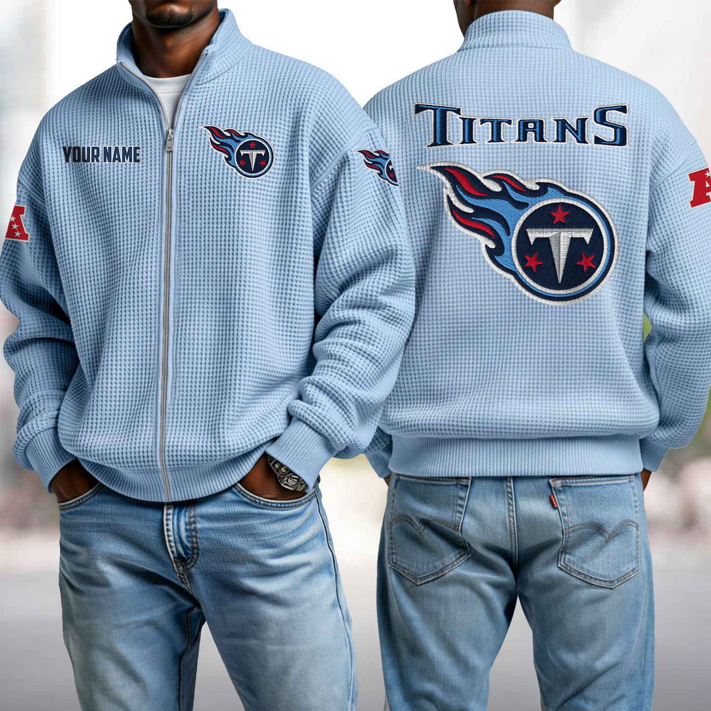 TEN x NFL Waffle Zip-Up Sweatshirt DatND DVT