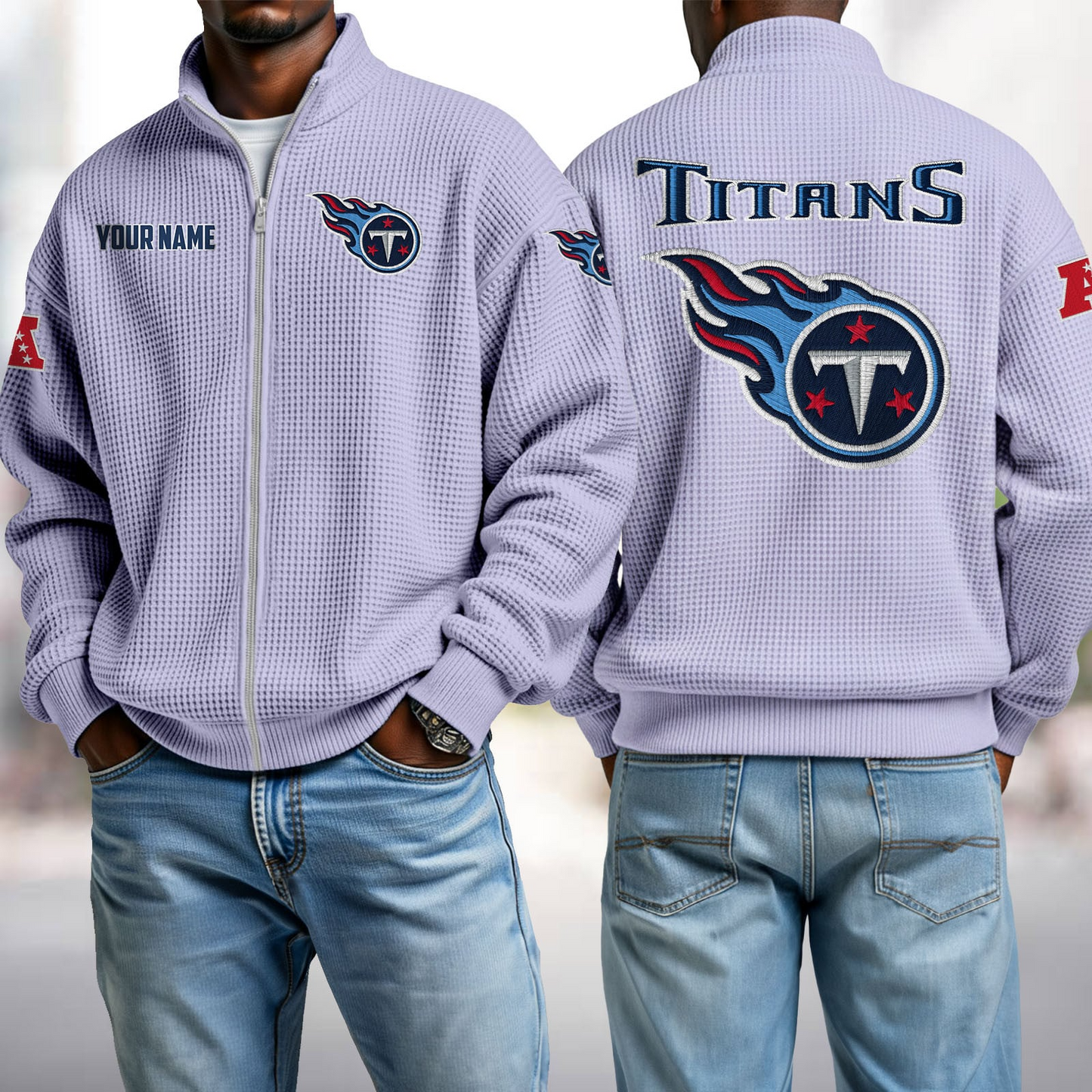TEN x NFL Waffle Zip-Up Sweatshirt DatND DVT
