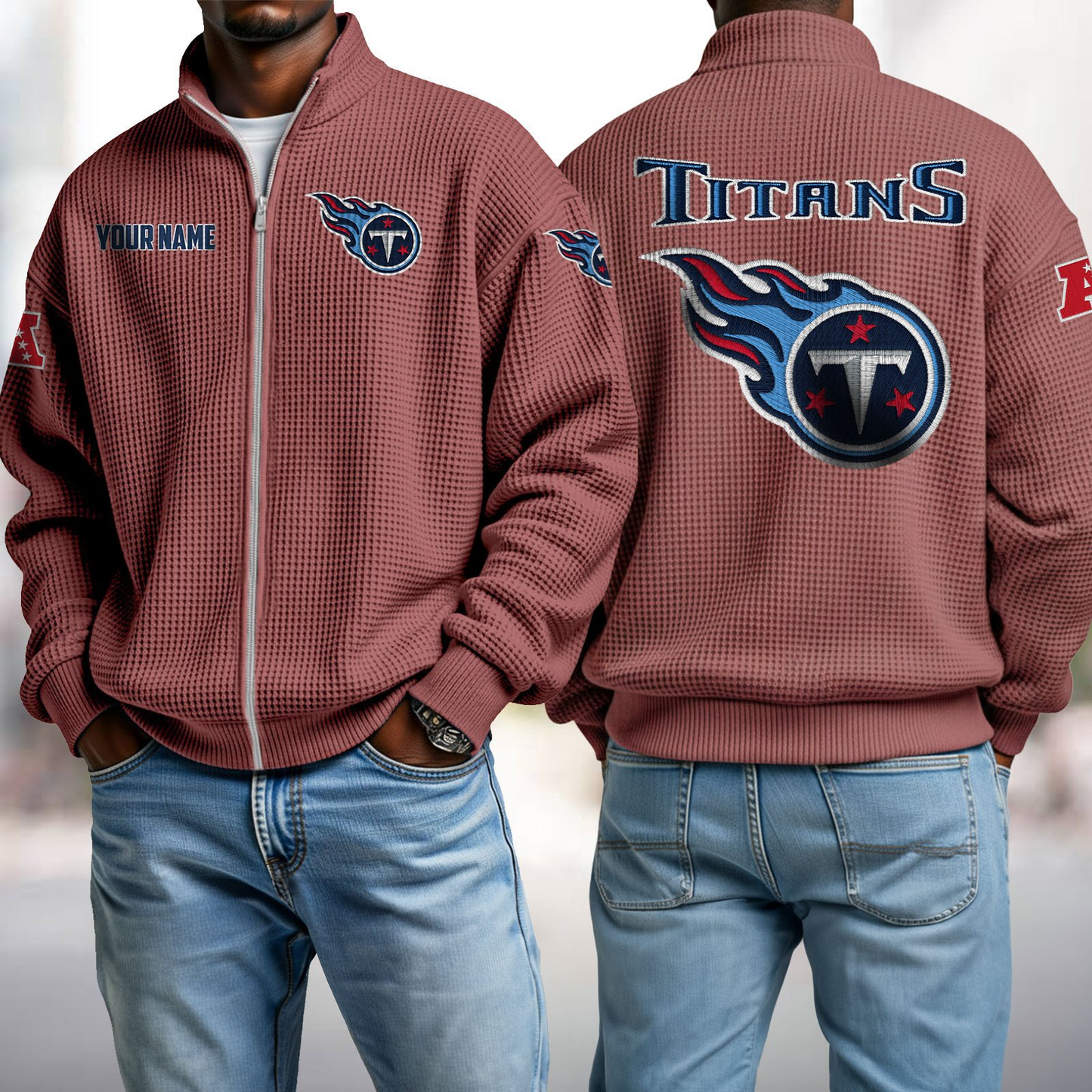 TEN x NFL Waffle Zip-Up Sweatshirt DatND DVT