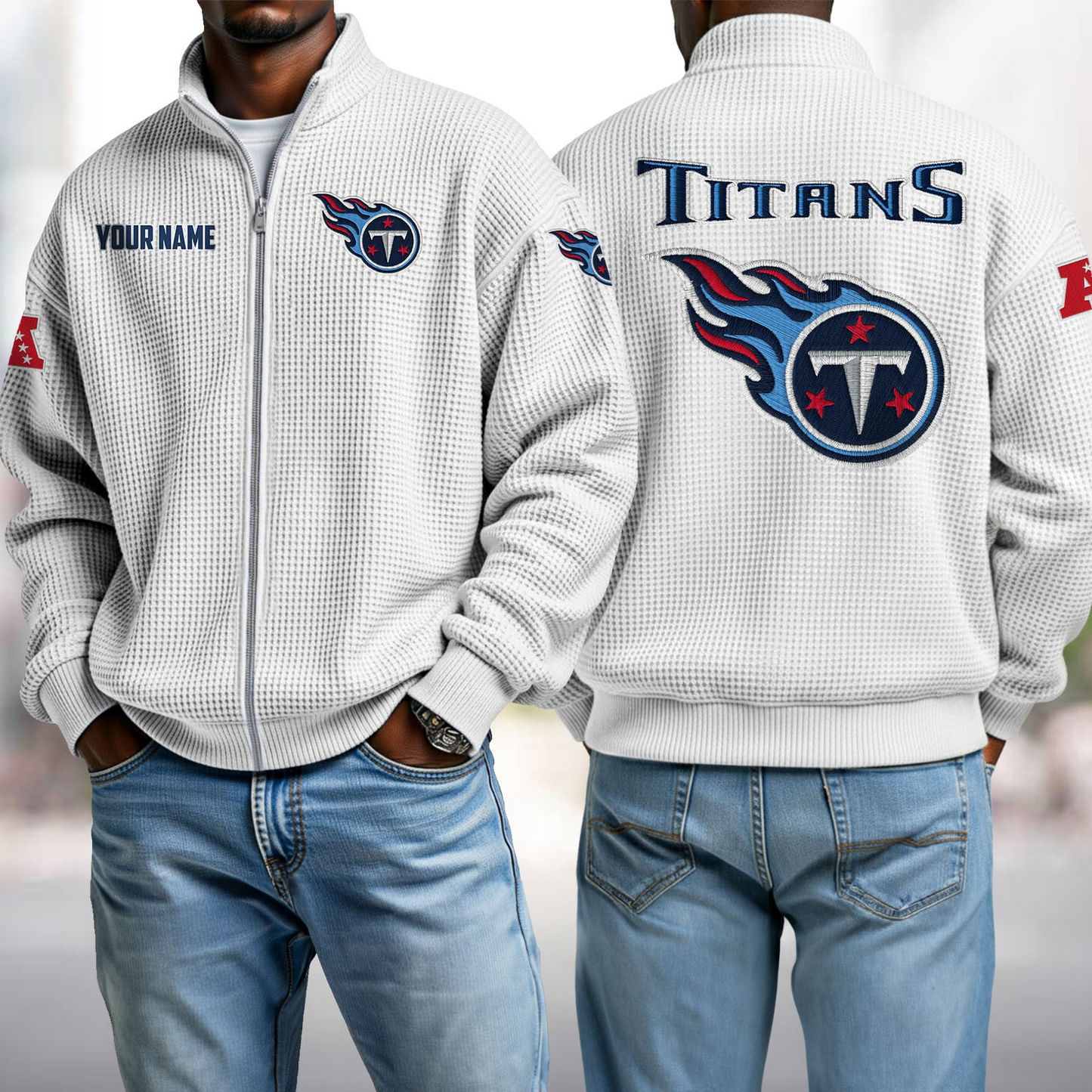TEN x NFL Waffle Zip-Up Sweatshirt DatND DVT