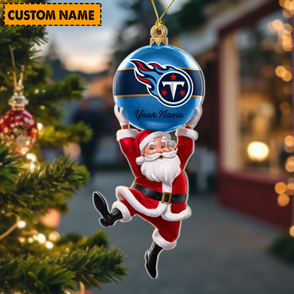 TEN x Personalized NFL Acrylic Ornament Christmas DATND TANTD