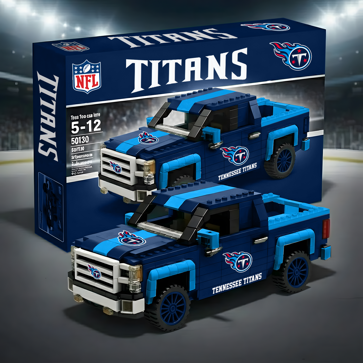 TEN X NFL 3D Racing Truck Model Building Block Set 0212 NAK NHT
