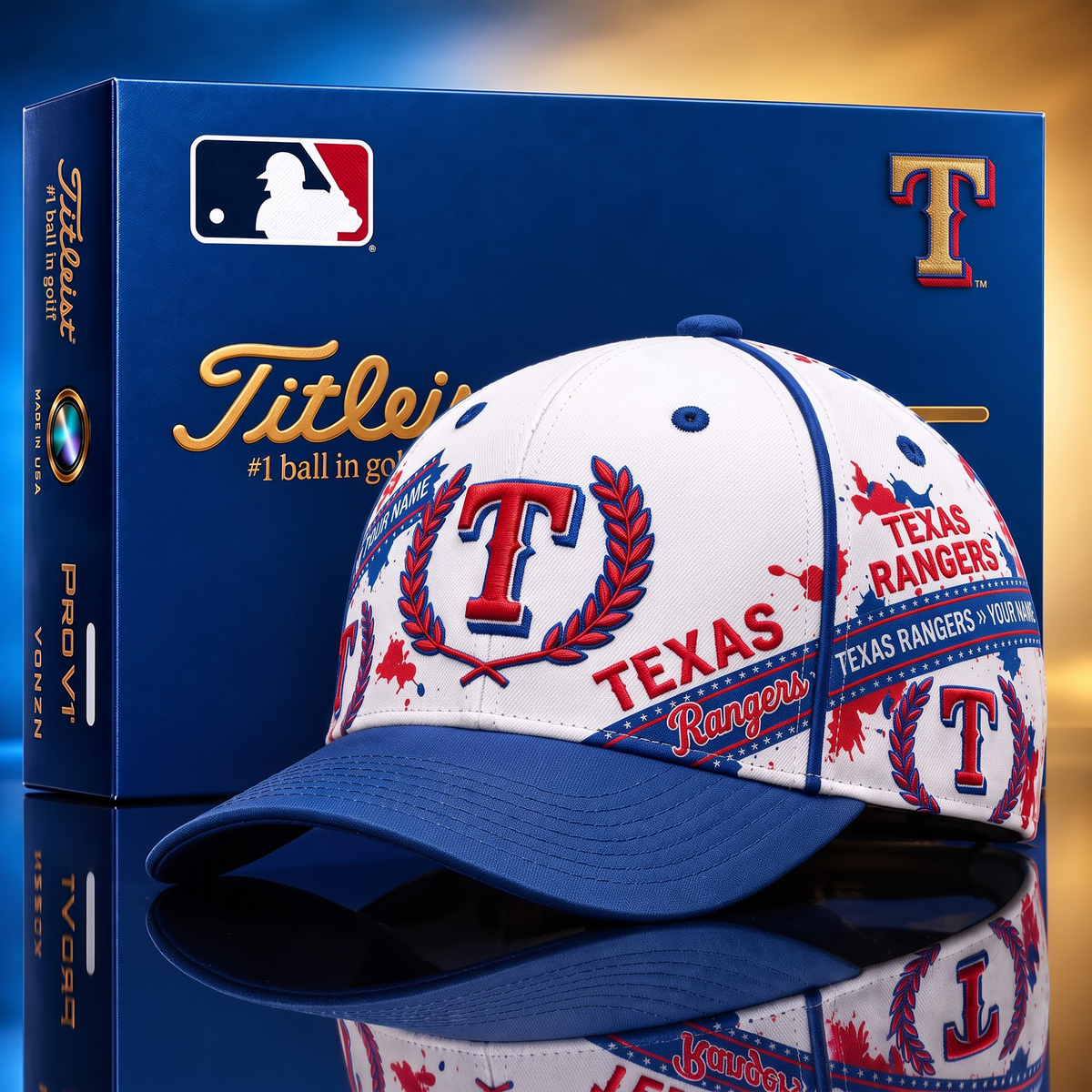 TEX X MLB Baseball Cap – Personalized Name Team Heritage Cap