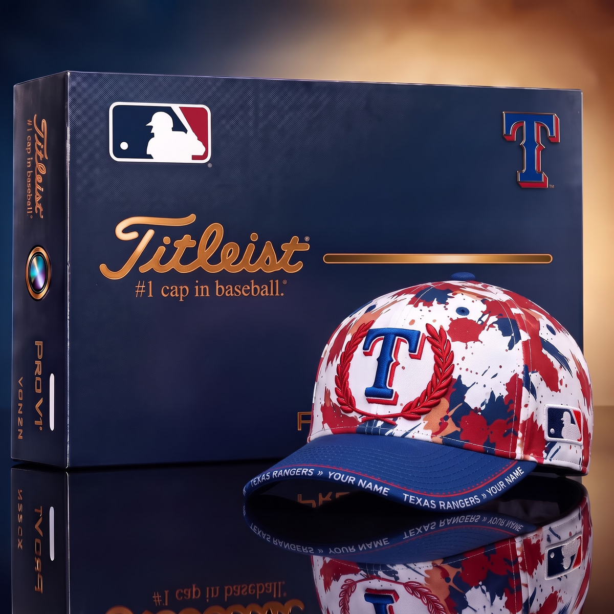 TEX  X Premium MLB Titleist Baseball Cap with Gift Box