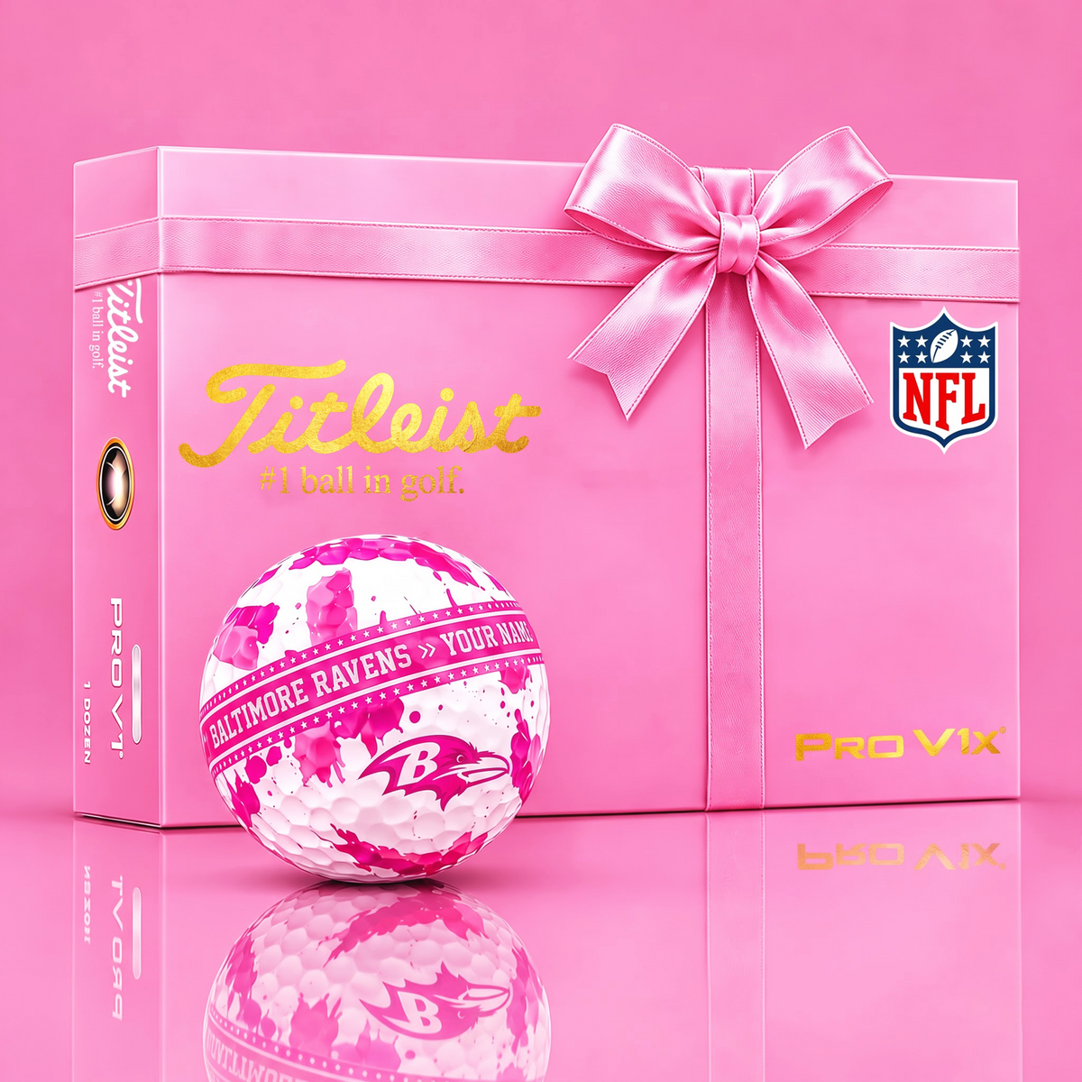 TITLEIST X SIGNATURE NFL BR BESPOKE GOLF BALL FOR TOURNAMENT LIMITED EDITION