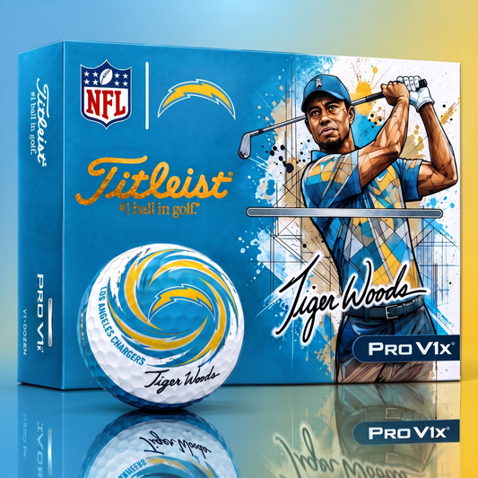 TITLEIST  x Signature NFL LAC BESPOKE 94th Anniversary Edition V3 Golf Balls – Tiger Woods Signature Edition