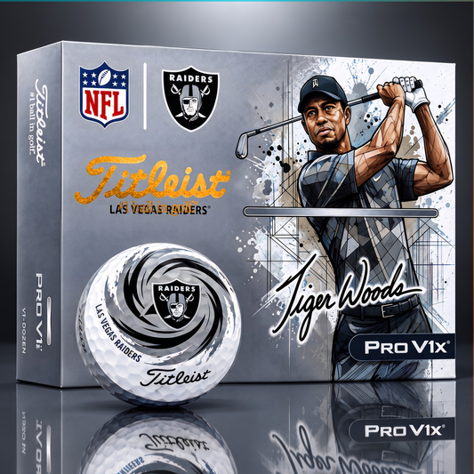 TITLEIST  x Signature NFL LVR BESPOKE 94th Anniversary Edition V3 Golf Balls – Tiger Woods Signature Edition