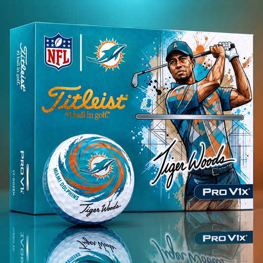 TITLEIST  x Signature NFL MD BESPOKE 94th Anniversary Edition V3 Golf Balls – Tiger Woods Signature Edition
