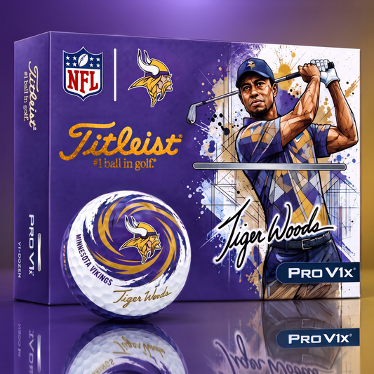 TITLEIST  x Signature NFL MV BESPOKE 94th Anniversary Edition V3 Golf Balls – Tiger Woods Signature Edition