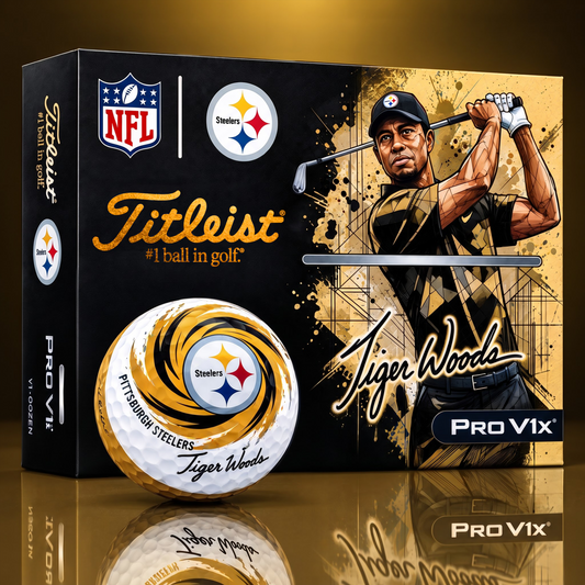 TITLEIST  x Signature NFL PS BESPOKE 94th Anniversary Edition V3 Golf Balls – Tiger Woods Signature Edition