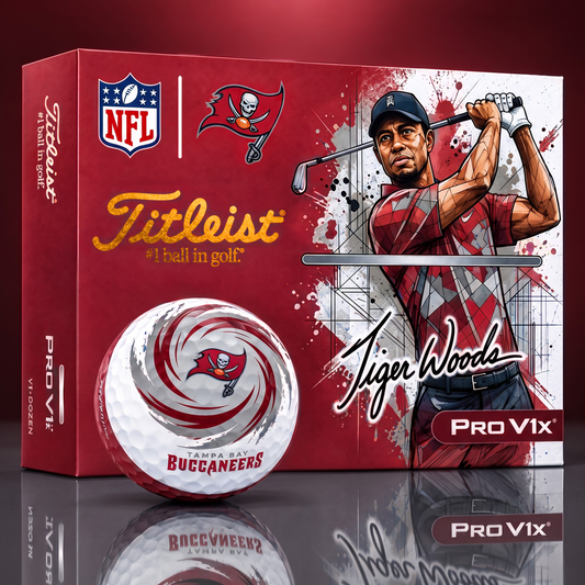 TITLEIST  x Signature NFL TBB BESPOKE 94th Anniversary Edition V3 Golf Balls – Tiger Woods Signature Edition