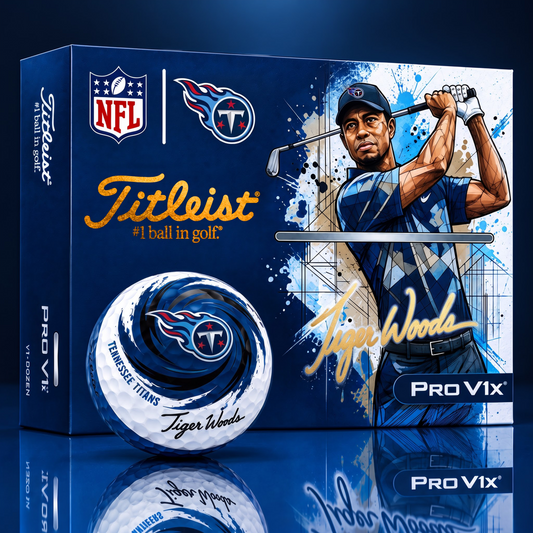 TITLEIST  x Signature NFL TT BESPOKE 94th Anniversary Edition V3 Golf Balls – Tiger Woods Signature Edition