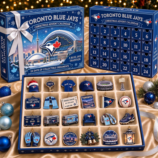 TOR X MLB Team Christmas Advent Calendar Box - 24 Days Countdown Tree Ornaments Gift Set