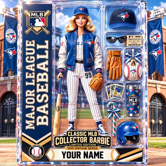 TOR X Personalized Classic MLB Collector Barbie Acrylic Block Plaque