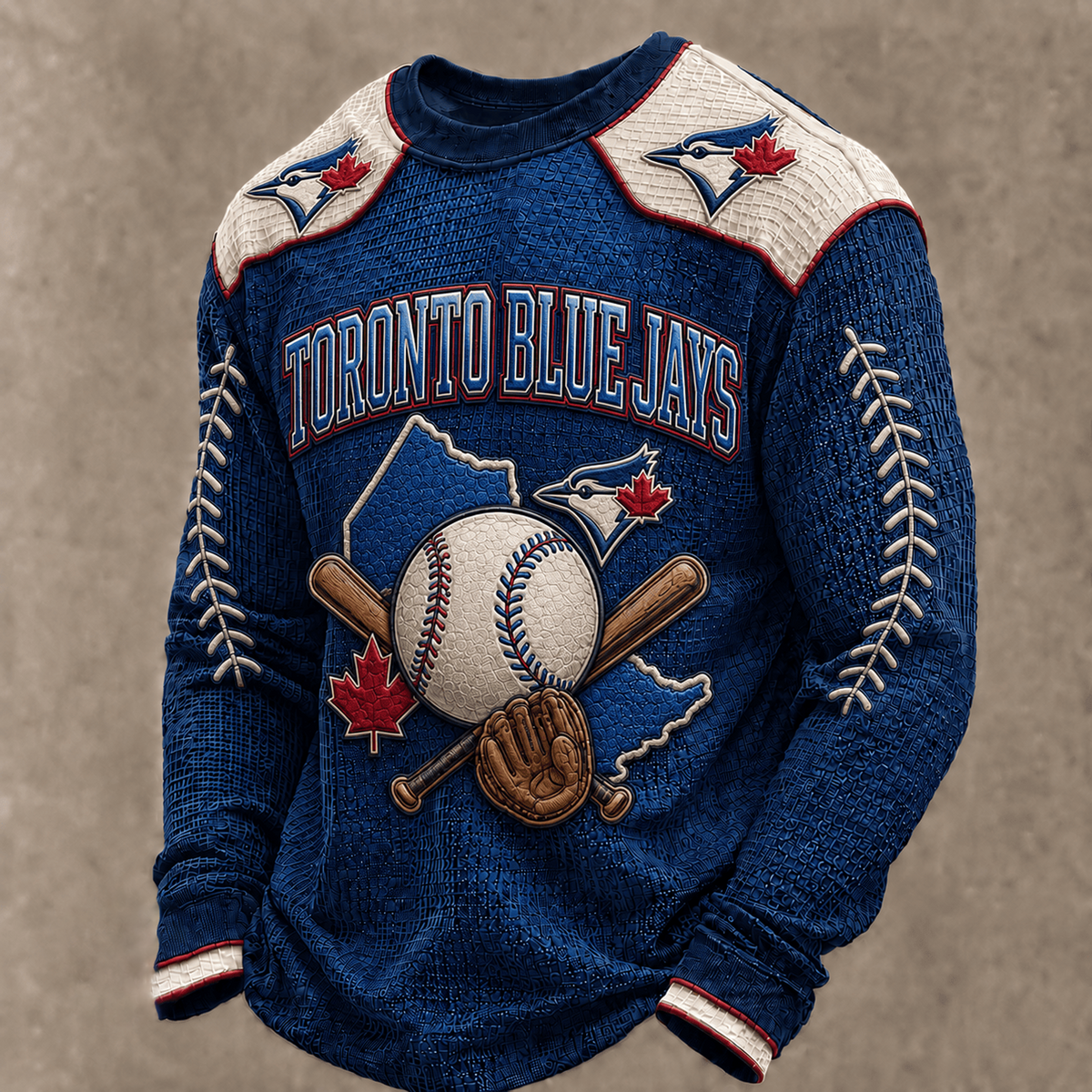 TOR X Premium MLB Vintage Baseball Stitch Sweatshirt