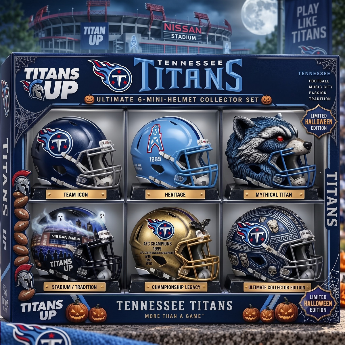 TT x NFL Ultimate 6-Mini-Helmet Collector Set - Limited Halloween Edition