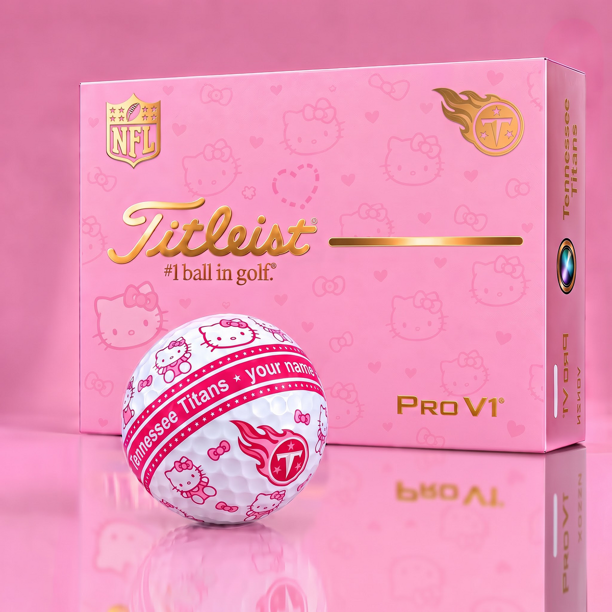 TT x Personalized NFL Hello Kitty Women’s Golf Gift Set