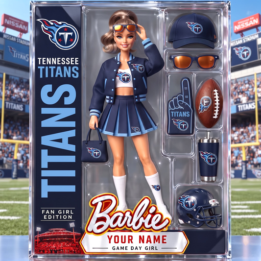 TT x Personalized NFL Ken Acrylic Block Plaque Action Figure Box
