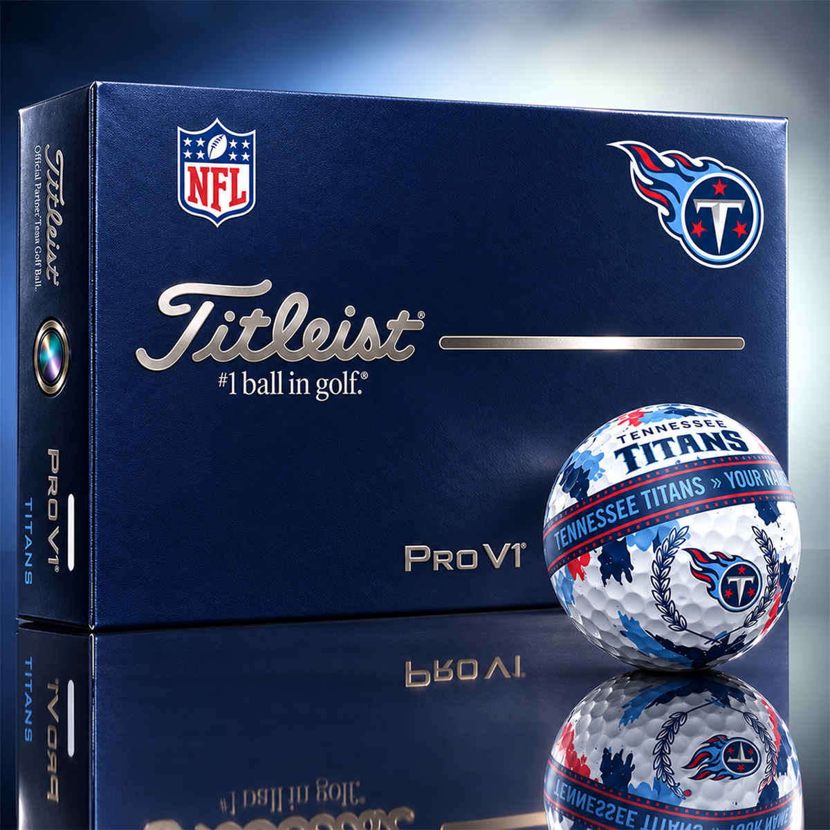 TT x Premium NFL Titleist Pro V1 Golf Ball Set