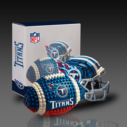 NFL Team Ball & Helmets Building Block Football Set DDT CTND