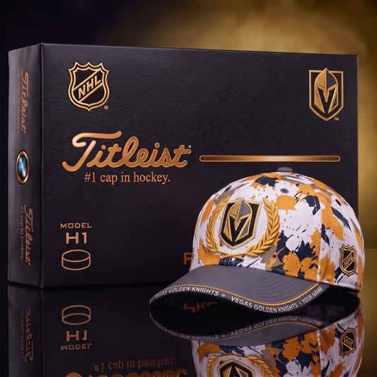 VGK X Premium NHL Titleist Baseball Cap with Gift Box