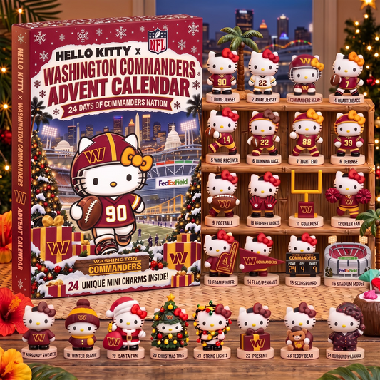 WAS X Hello Kitty x NFL Christmas Advent Calendar - 24 Days Mini Figure Gift Set