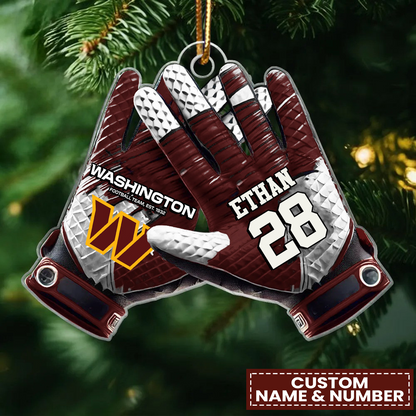 WAS x NFL Customized Christmas Acrylic Ornament DATND TANTD