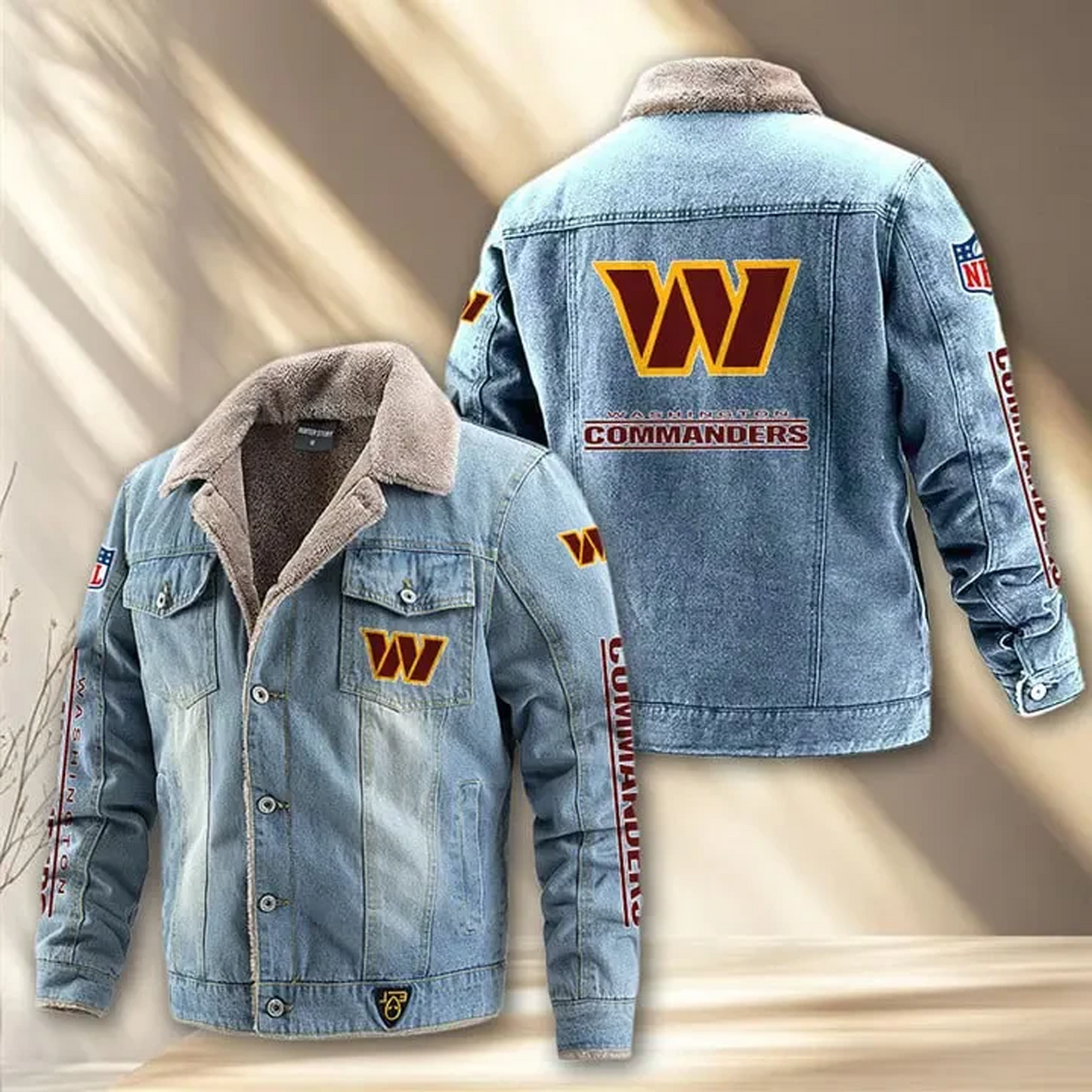 WAS x NFL Fleece Lined Denim Jacket DatND DVT