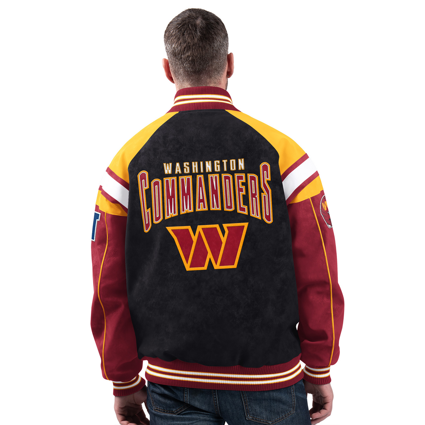 WAS x NFL Officially Licensed Faux Suede Jacket DATND TANTD