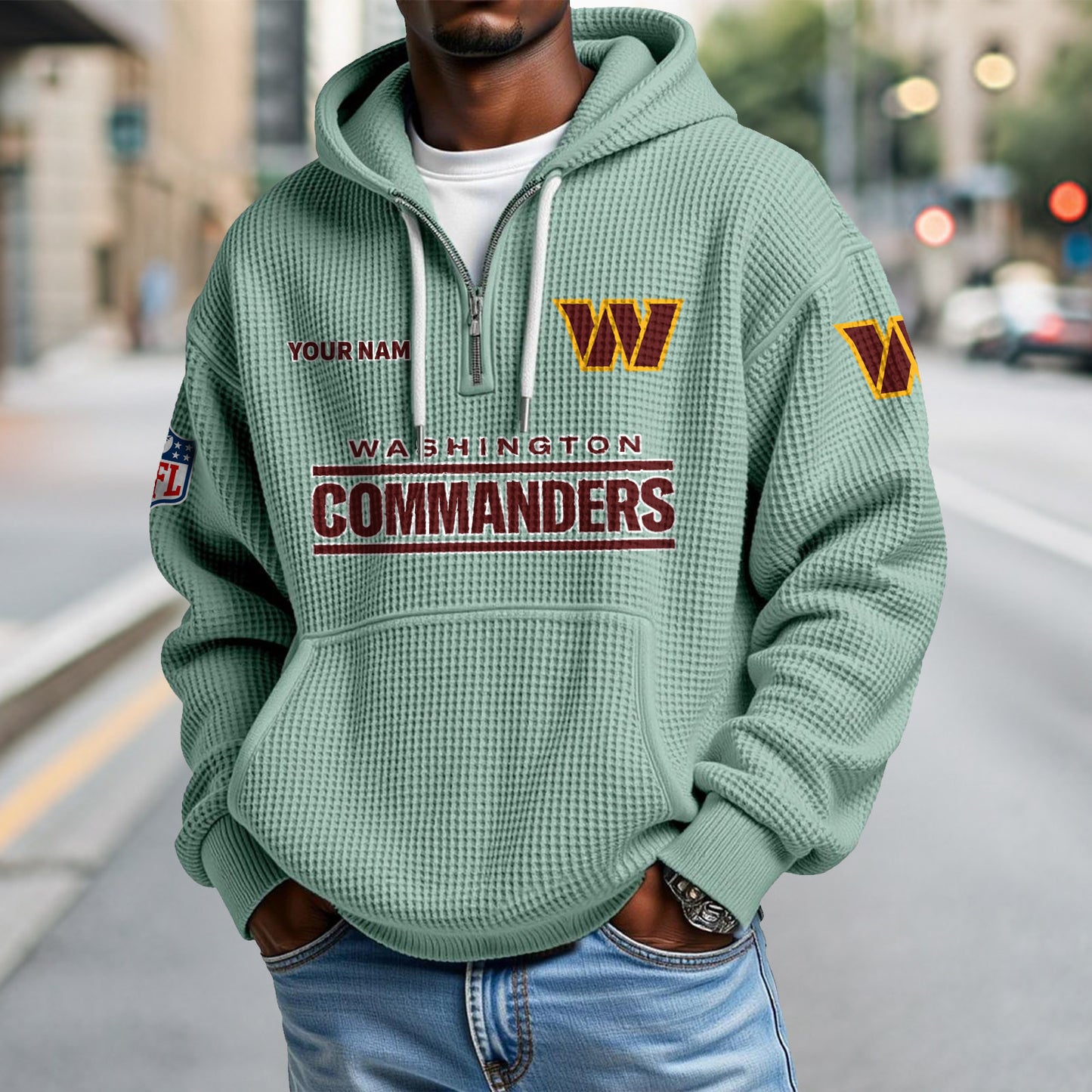 WAS x NFL Waffle Hoodie DatND DVT