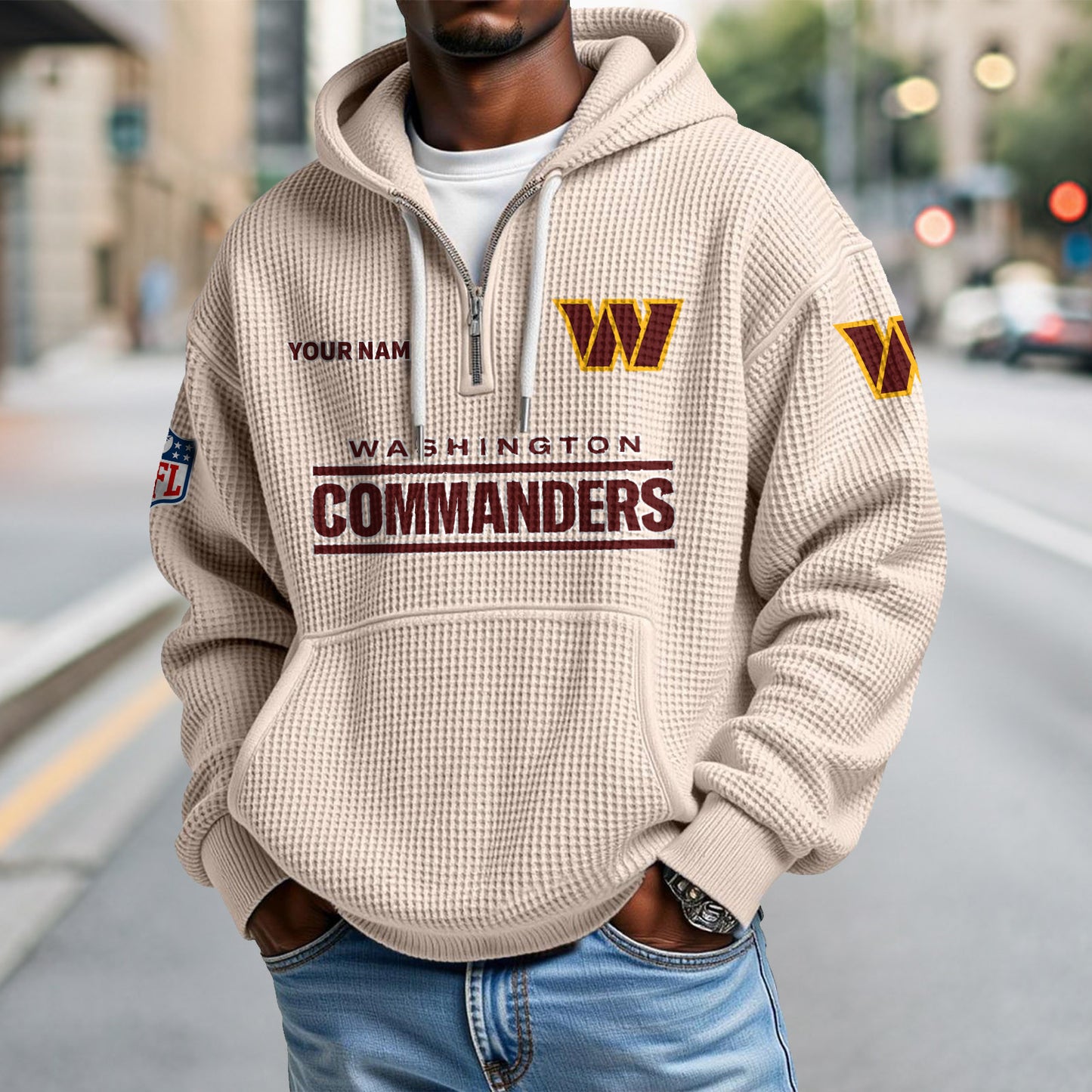 WAS x NFL Waffle Hoodie DatND DVT