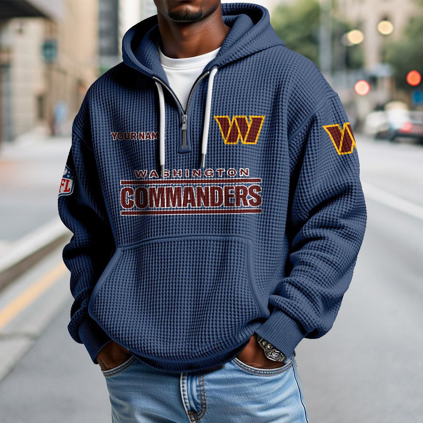 WAS x NFL Waffle Hoodie DatND DVT