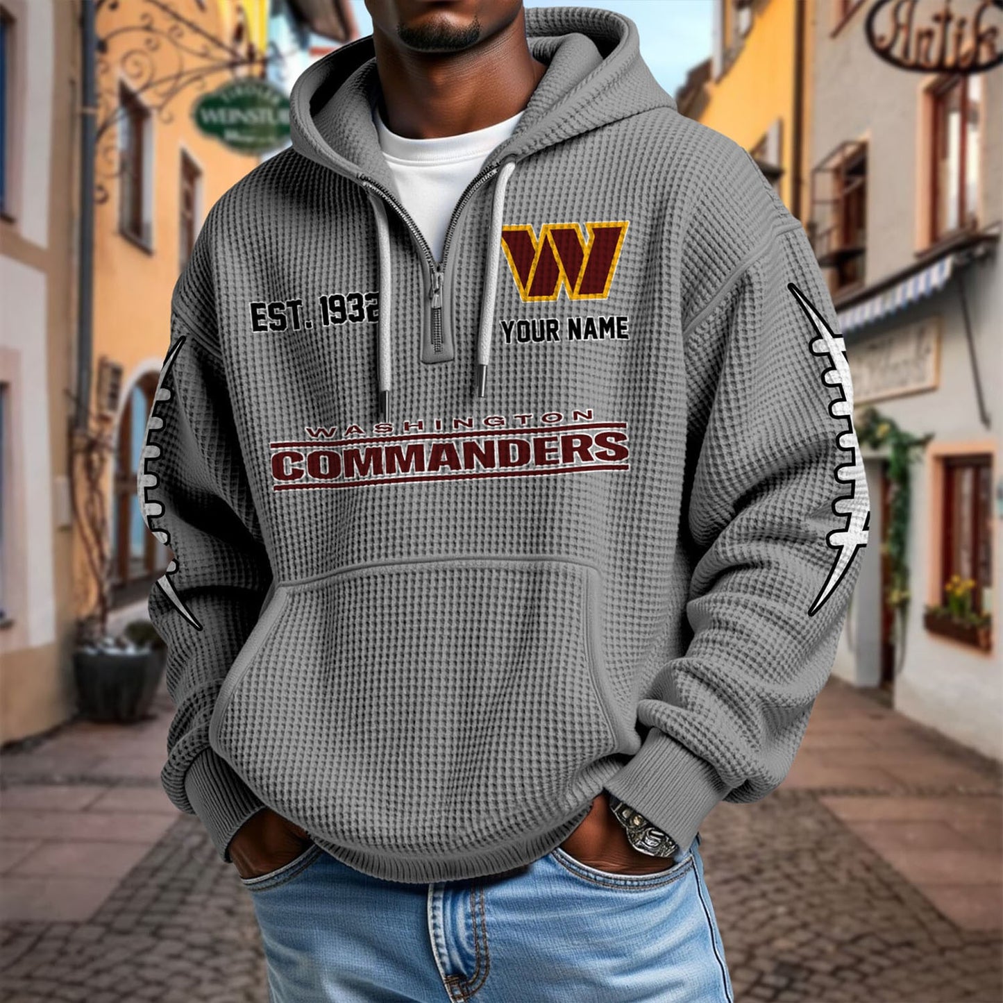 WAS x NFL Waffle Hoodie DatND DVT