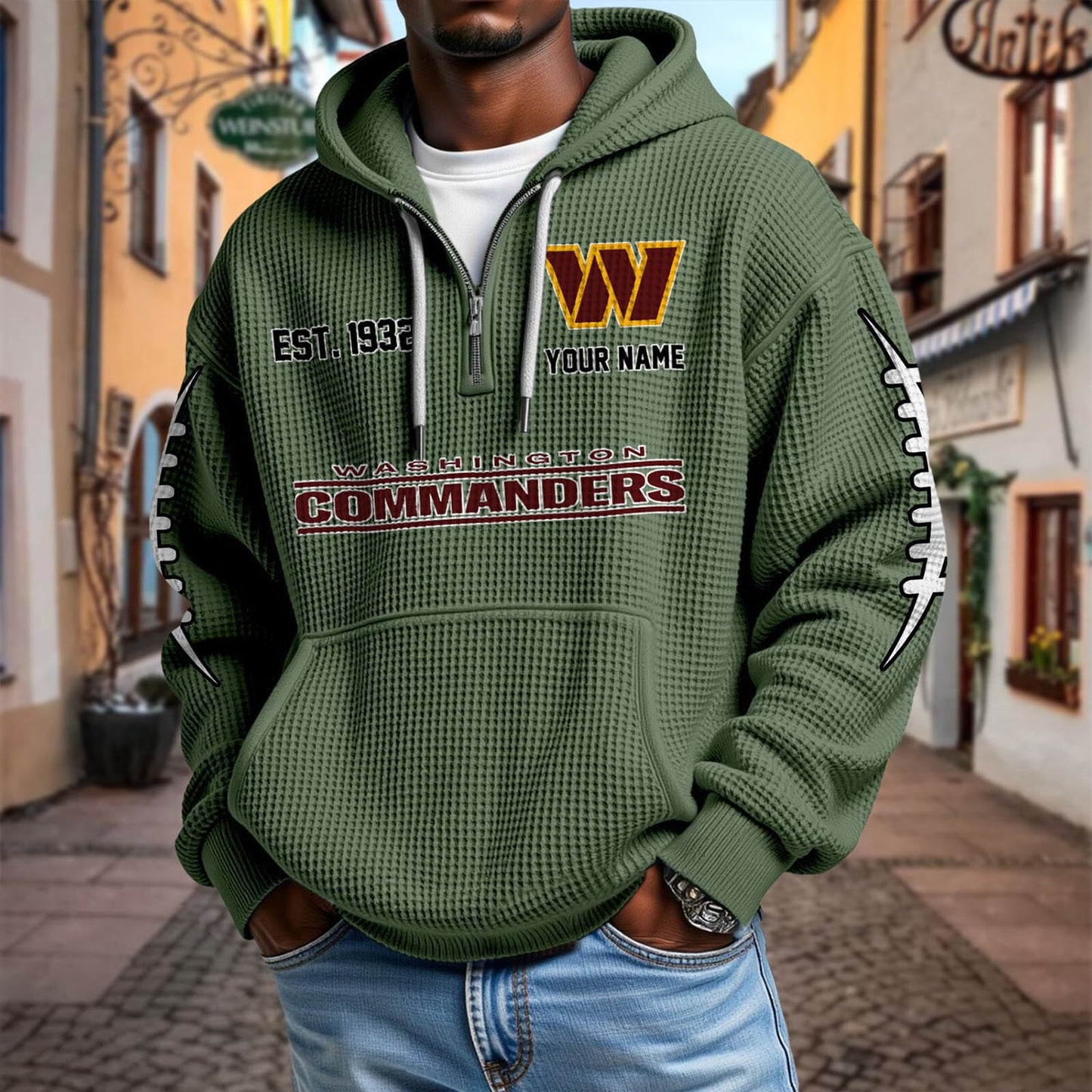 WAS x NFL Waffle Hoodie DatND DVT