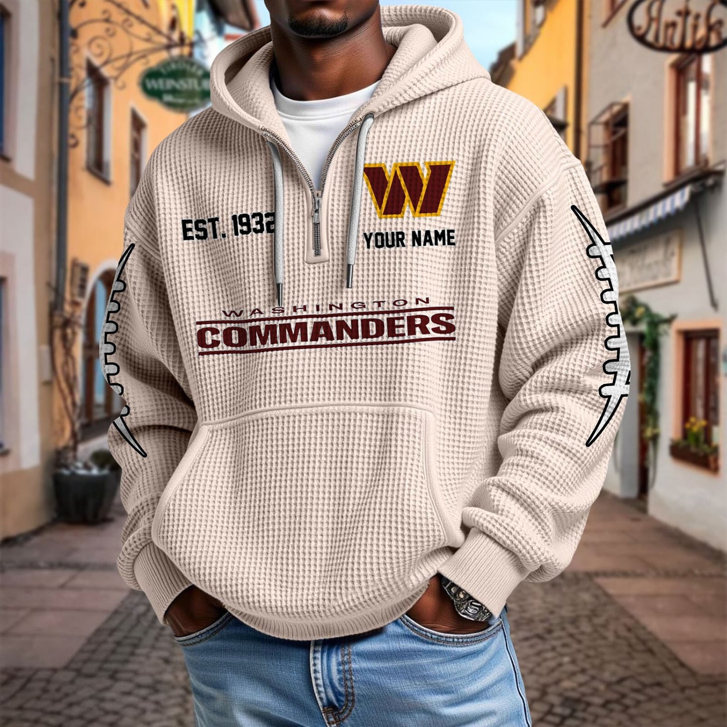 WAS x NFL Waffle Hoodie DatND DVT