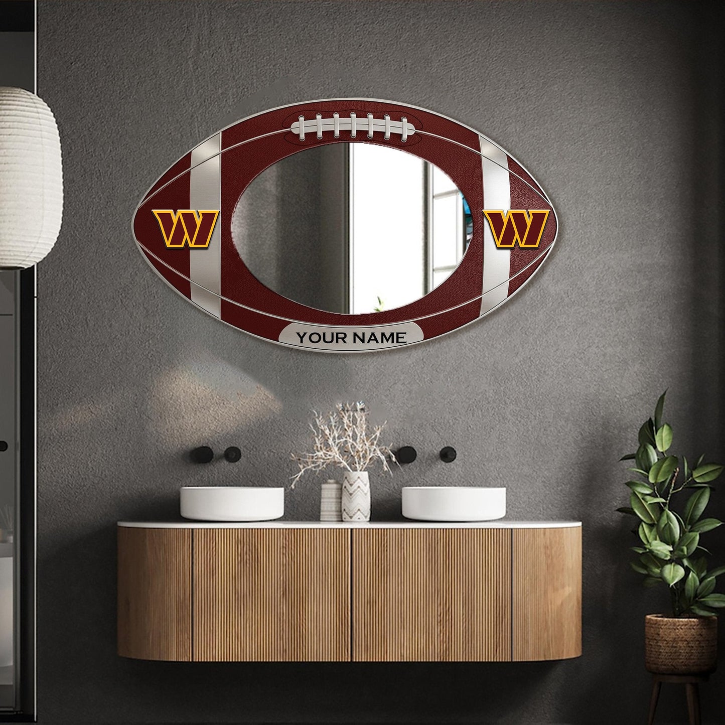 WC Custom NFL Wall Mirror Decor For Fan DDT CTND