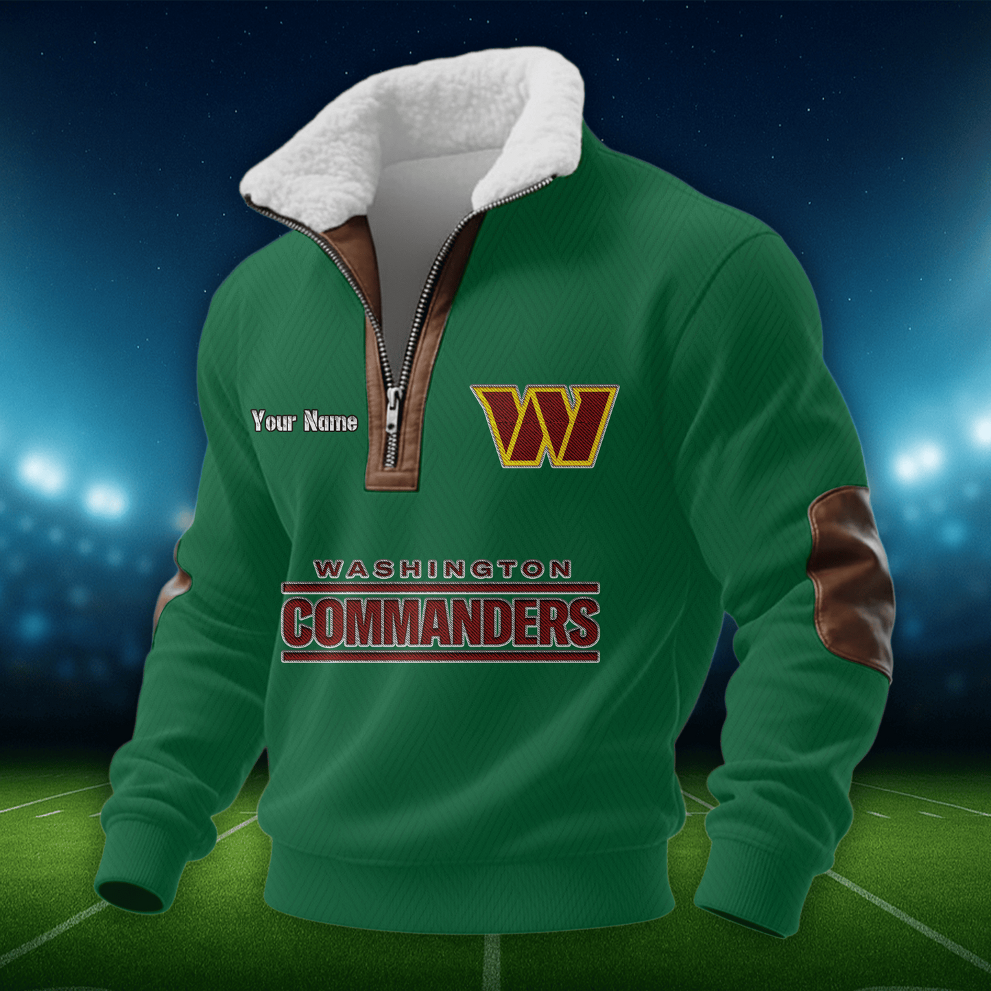 WC NFL Men Fur Collar Sweatshirt DDT CTND