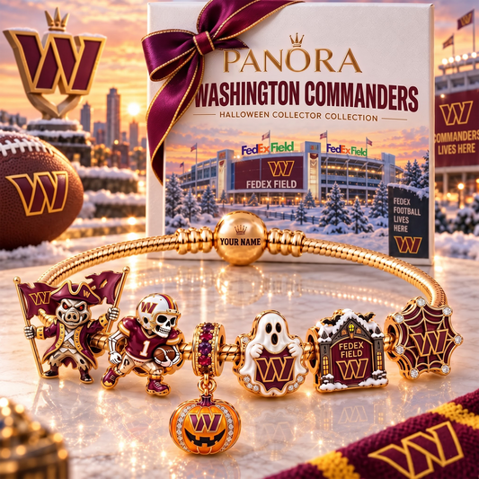 WC x Luxury NFL Gold Charm Halloween Bracelet