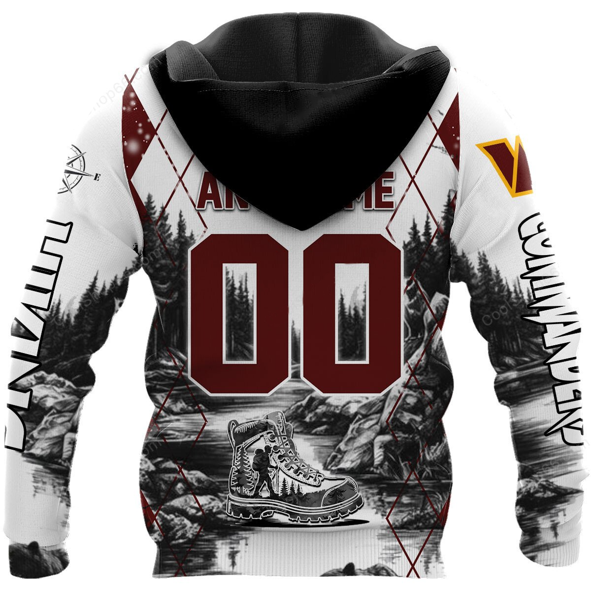 WC x NFL Hiking 3D Hoodie DDT CTND