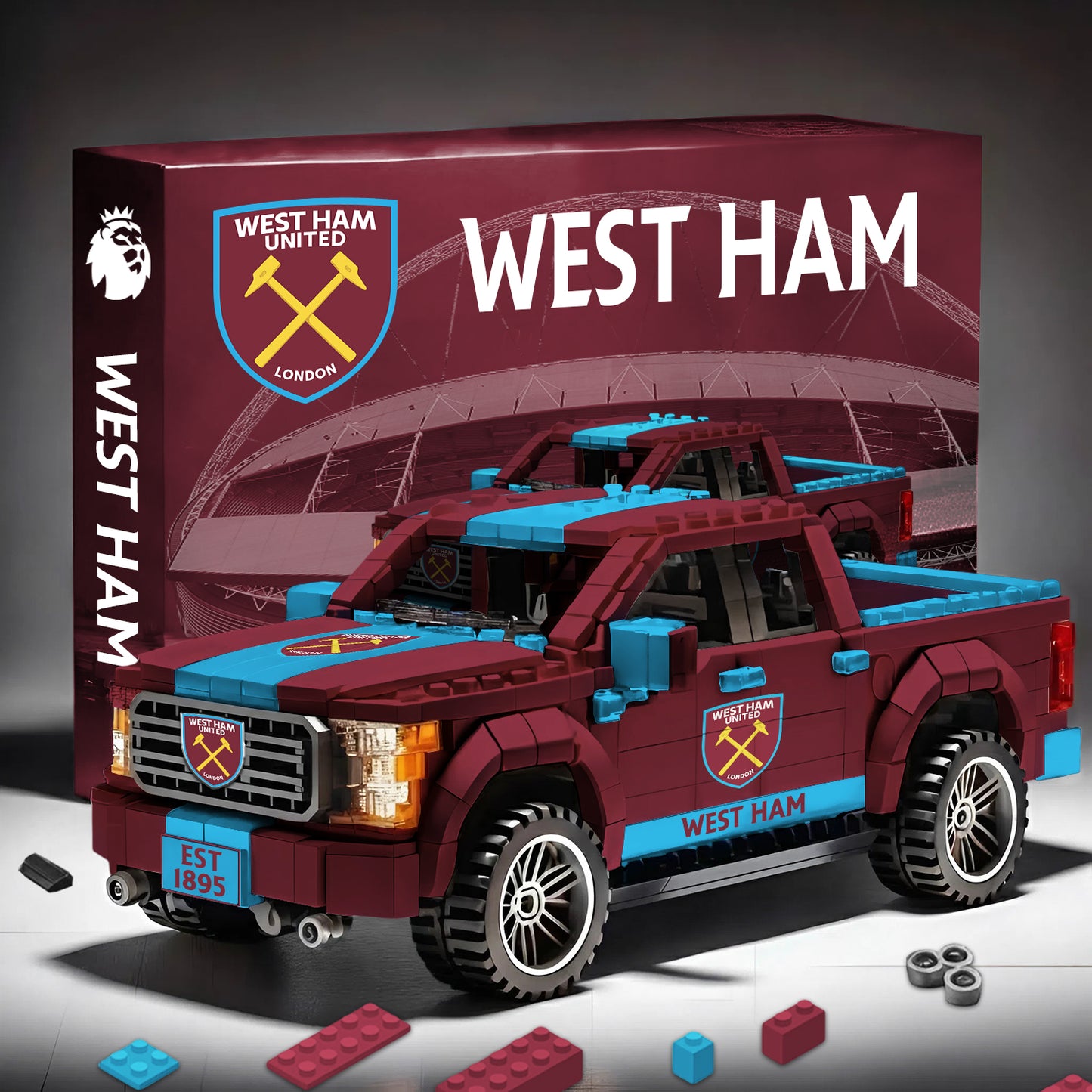 WEST EPL 3D Racing Truck Model Building Block Set 2911 V1 NAK NHM