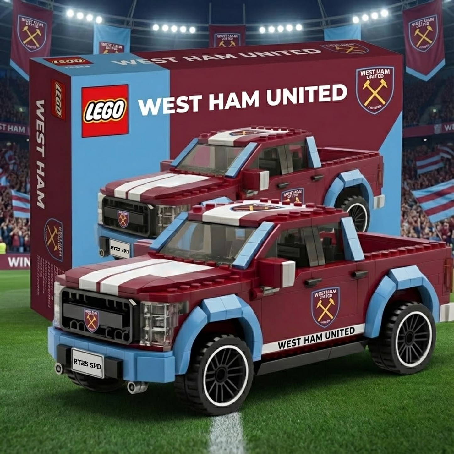 EPL 3D Racing Truck Model Building Block Set 2111 V2 NAK NHT