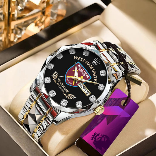 WHU x EPL Alloy Luxury Quartz Watch DatND DVT